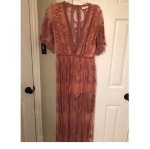 V neck lace jumpsuit, never worn